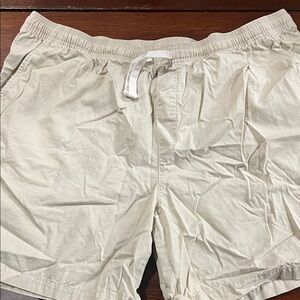 Goodfellow & Co Cream Elastic Waist Shorts